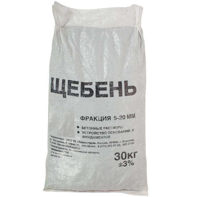 Щебень мраморный фракция 5/20(10/20) 30 кг
