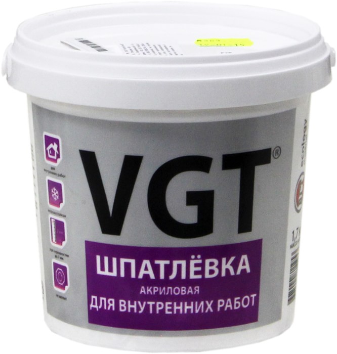 Шпатлевка VGT для внутренних работ 3.6кг