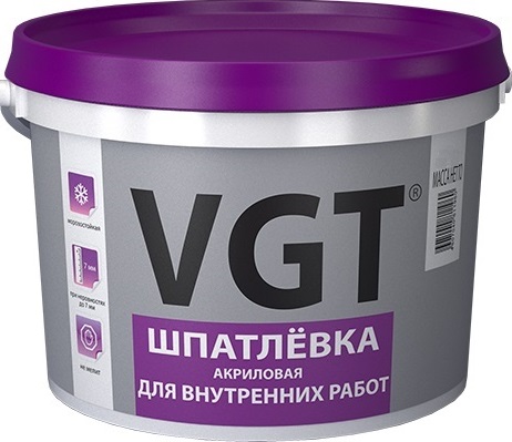 Шпатлевка VGT для внутренних работ 7.5кг