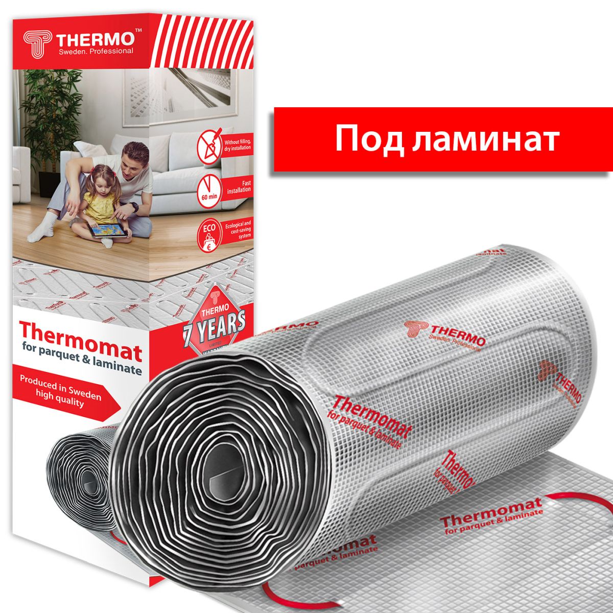 Теплый пол Термо TVK-130/TVK-980 8.0м.кв