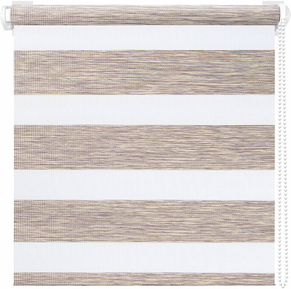 Рулонная штора Вудэн (014.13) Бежево-серый 43x160 см