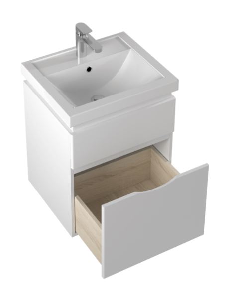 Комплект тумба Сити т18-50 подвесная  и умывальник Фостер 50